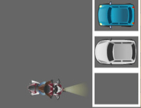 Set-van-de-motorfiets-parkeren