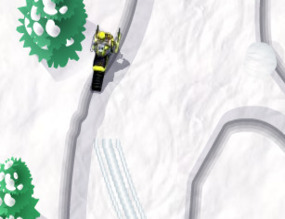 Sneeuwscooter-race